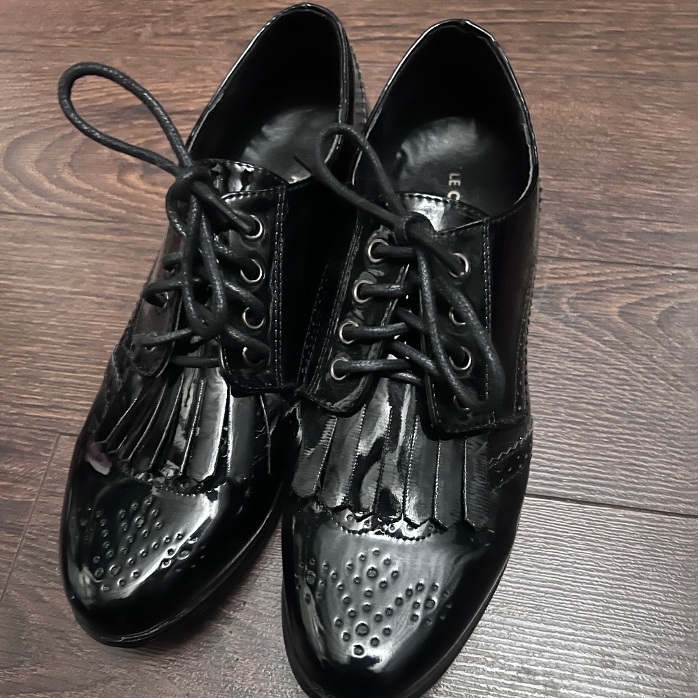 Patent Black Oxfords